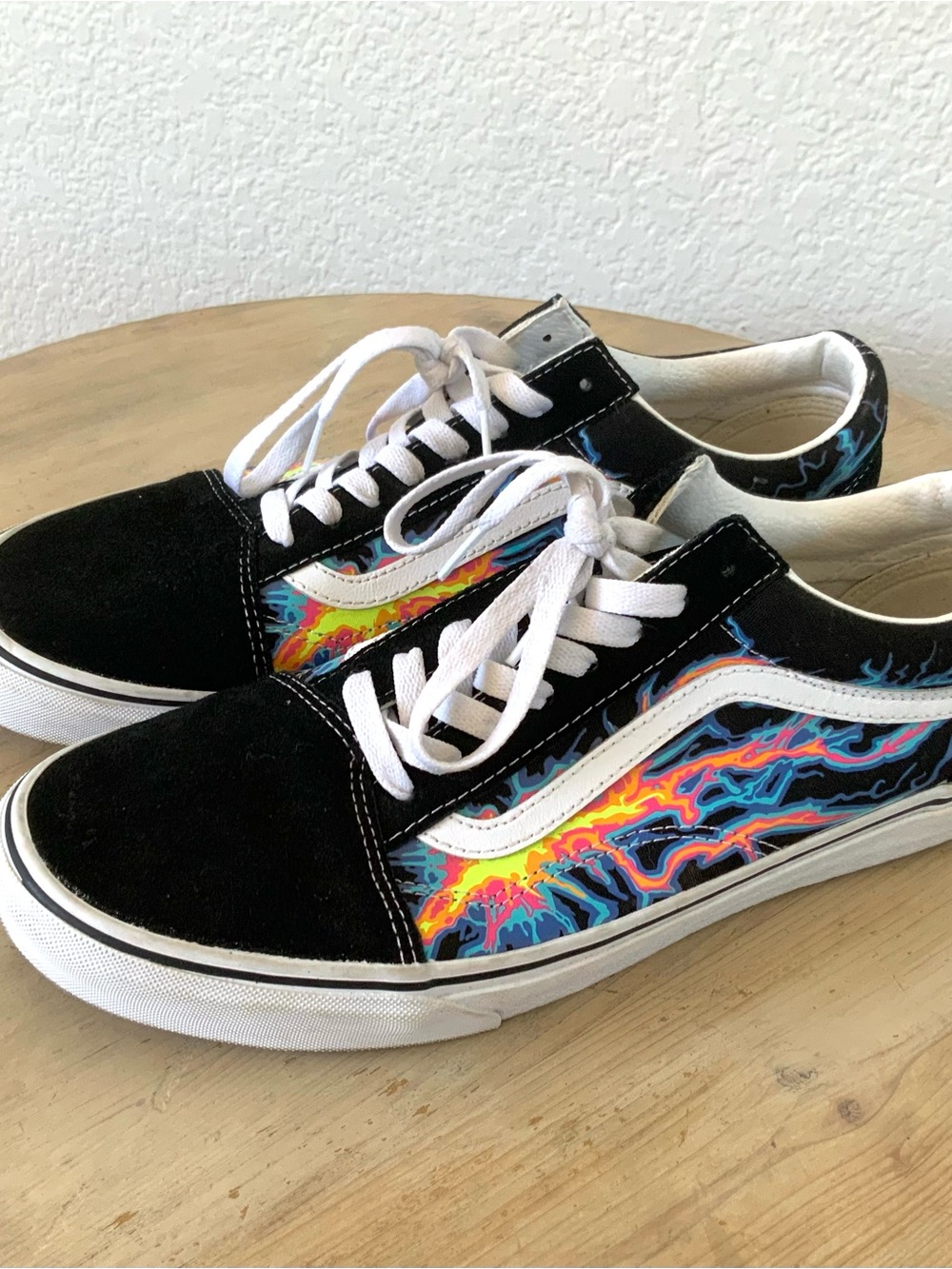 Vans 12 Old Skool Black White Suede Canvas Low Top Skater Shoes Sneakers Men's
